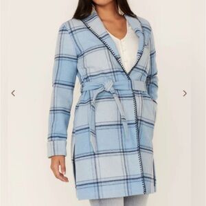 NWOT Idyllwind Plaid Coat